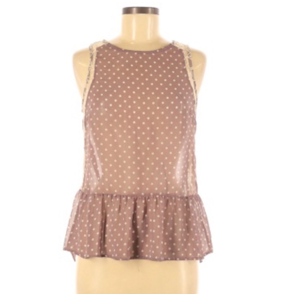 LUSH Lace/mauve dressy tank✨pricedrop✨